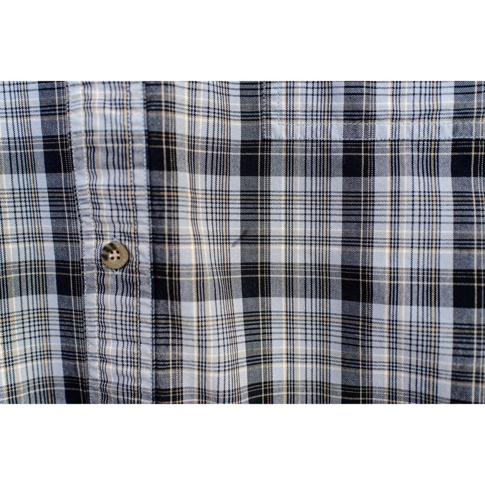 Carhartt Mens Flannel Shirt XL Gray Plaid Long Sleeve Button Down double pocket - Picture 2 of 9